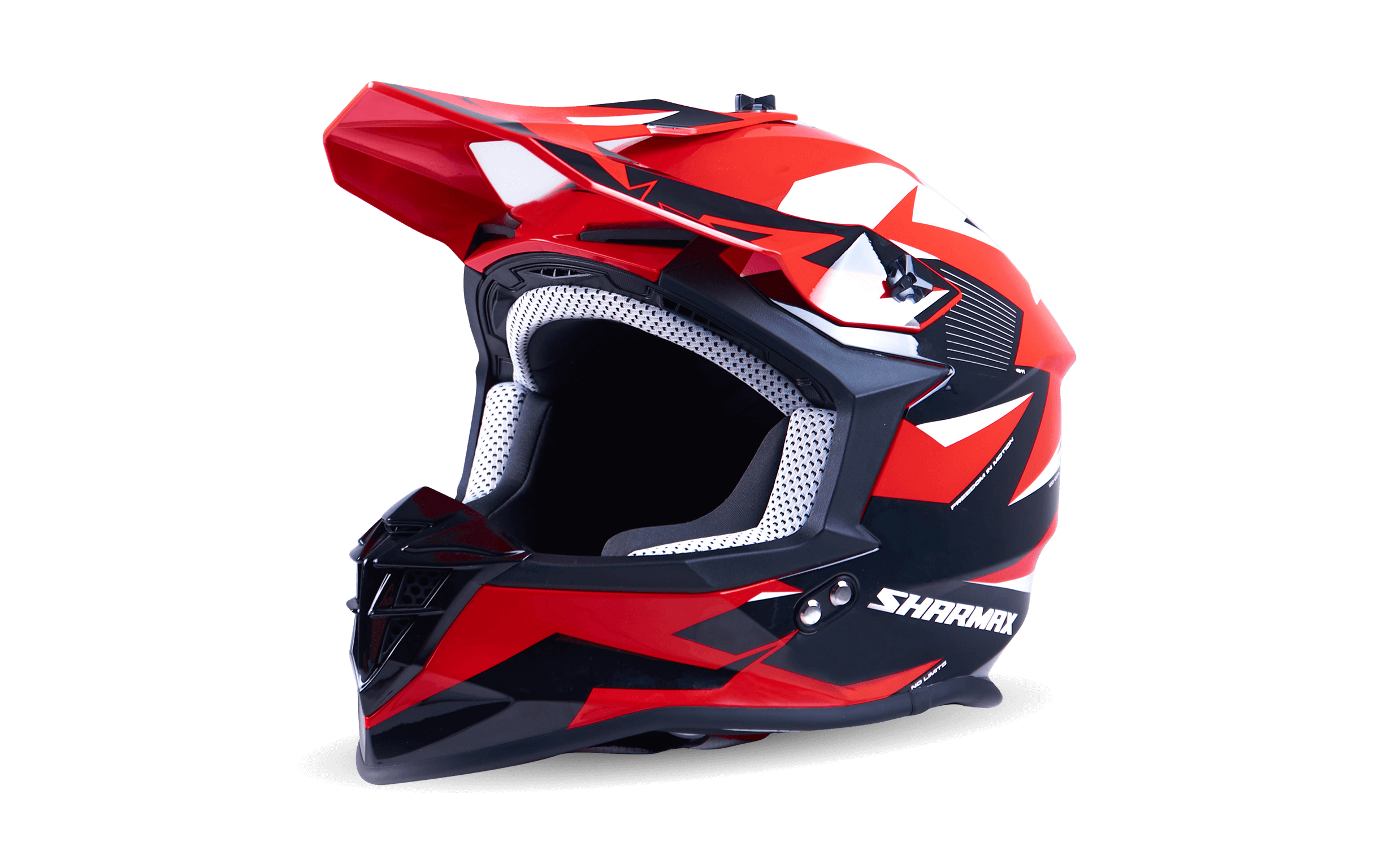 Motorcycle Helmet Cross Red-White for Sale in the UAE Sharmax Motors