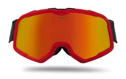 صورة MOTOCROSS GOGGLES RETRO STYLE RED 01