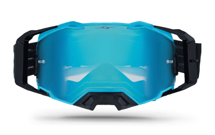 صورة MOTOCROSS GOGGLES ROLL-OF SYSTEM BLUE 01