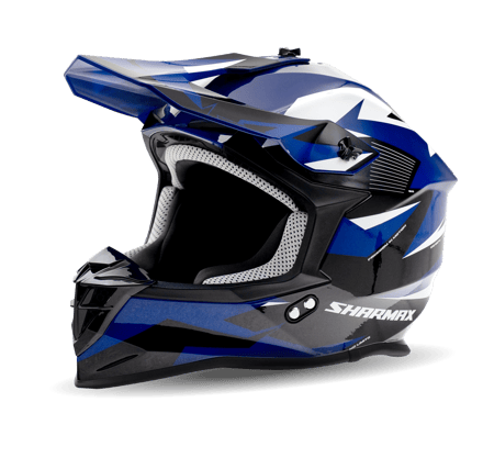 Фото товара Кроссовый мотошлем SH336 (чёрно-синий) 01 Фото товара Кроссовый мотошлем SH336 (чёрно-синий) 01