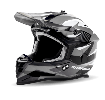 Фото товара Кроссовый мотошлем SH336 (серо-чёрный) 01 Фото товара Кроссовый мотошлем SH336 (серо-чёрный) 01