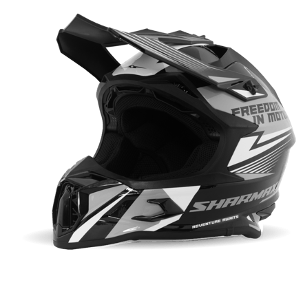 Фото товара Кроссовый мотошлем SH536 (серо-чёрный) 01 Фото товара Кроссовый мотошлем SH536 (серо-чёрный) 01