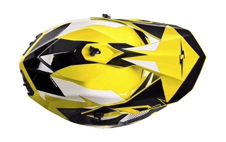 Motorcycle Helmet Cross Yellow-White Size S, M, L image 05
