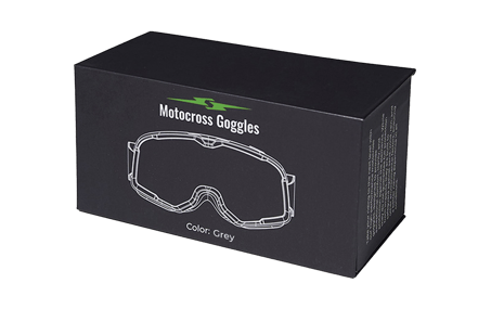 Motocross Goggles Retro Style Gray image 04