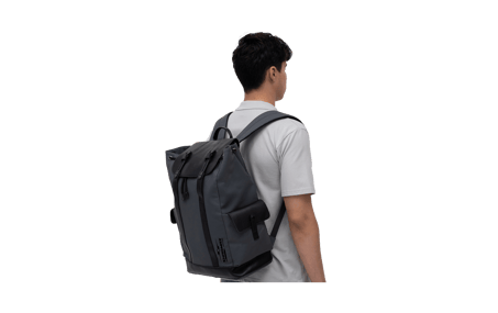 Multifunctional Sports Backpack Grey-Black image 02