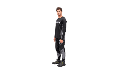 Motorcycle Jersey Gray-Black image 03
