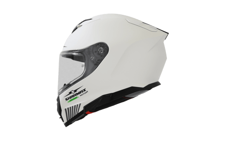 Motorcycle Helmet Full Face White Matt Size S, M, L image 03