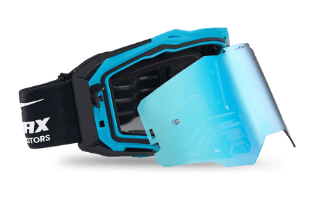 صورة MOTOCROSS GOGGLES ROLL-OF SYSTEM BLUE 04