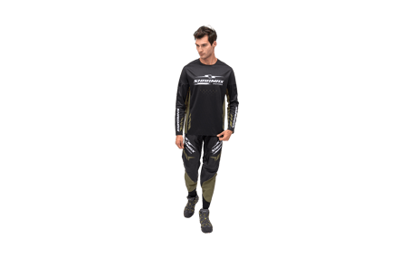 صورة Motorcycle Jersey Khaki-Black 02