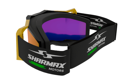 صورة MOTOCROSS GOGGLES ROLL-OF SYSTEM YELLOW 04