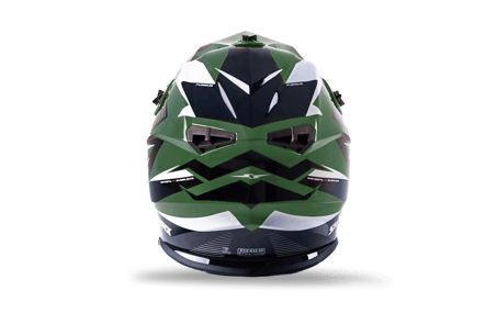 صورة MOTORCYCLE HELMET CROSS KHAKI-WHITE SIZE S, M, L 04