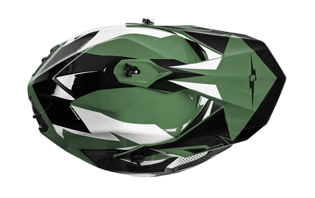 صورة MOTORCYCLE HELMET CROSS KHAKI-WHITE SIZE S, M, L 05