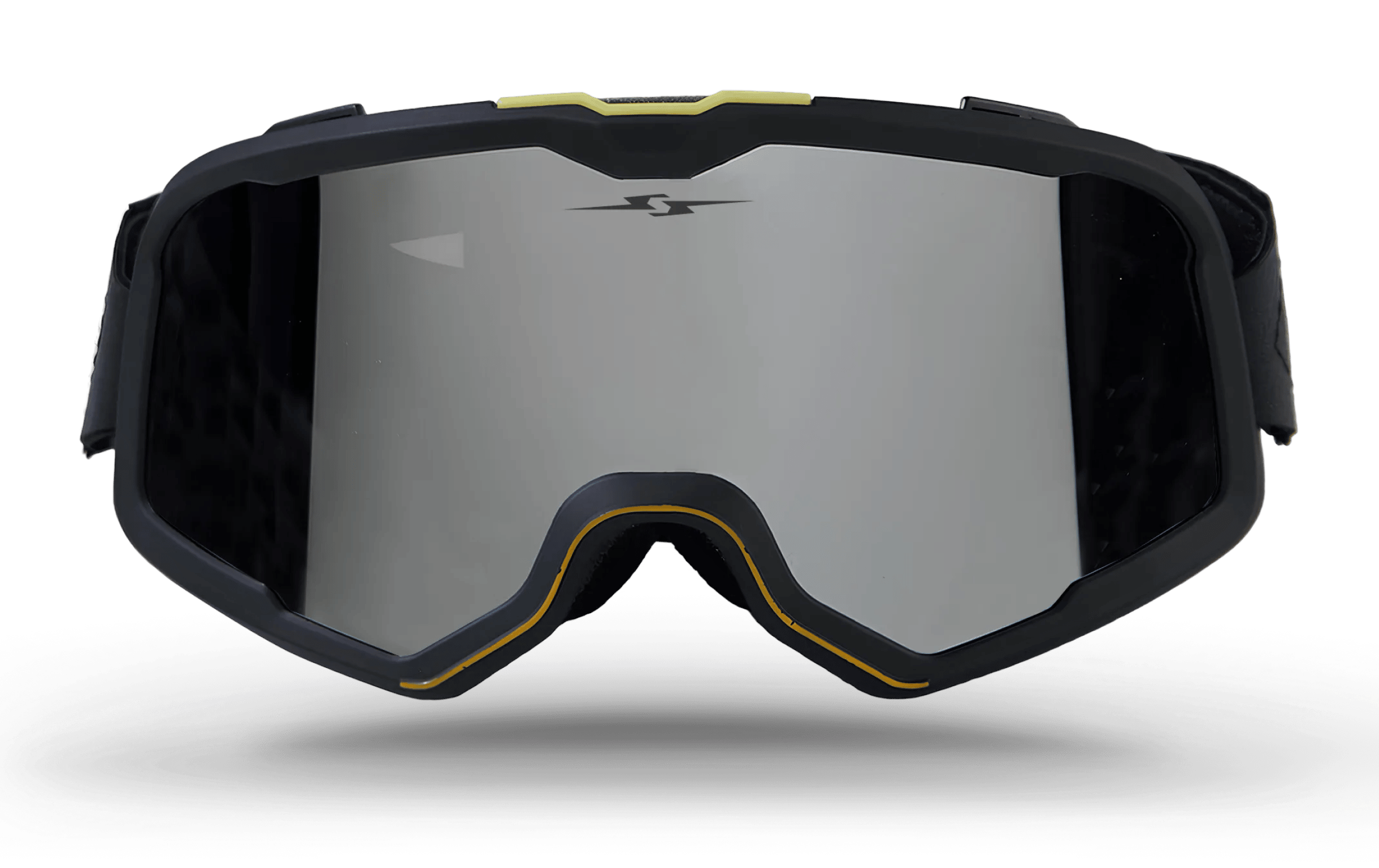 Motocross Goggles Retro Style Gray image 01 Motocross Goggles Retro Style Gray image 01