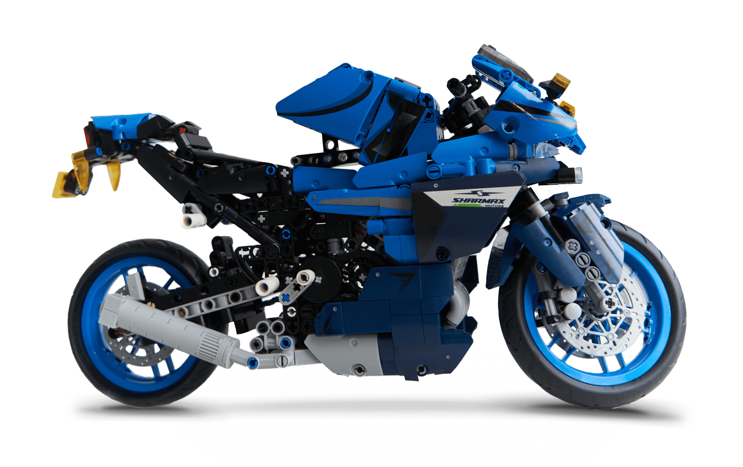 صورة CONSTRUCTION SET MOTORCYCLE  BLUE 01