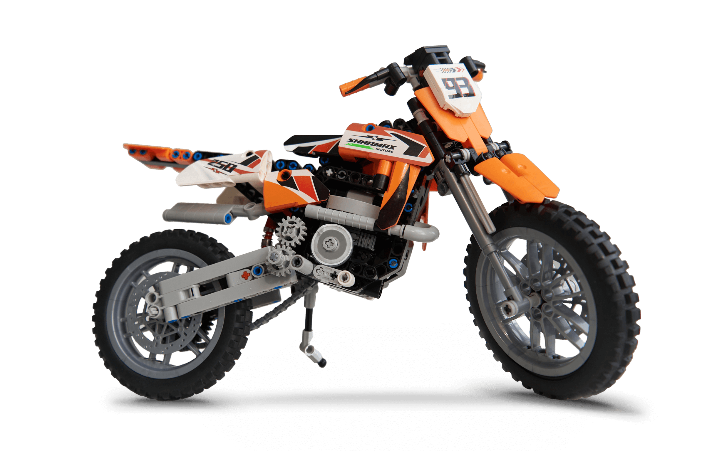 صورة CONSTRUCTION SET OFF-ROAD MOTORCYCLE ORANGE 01