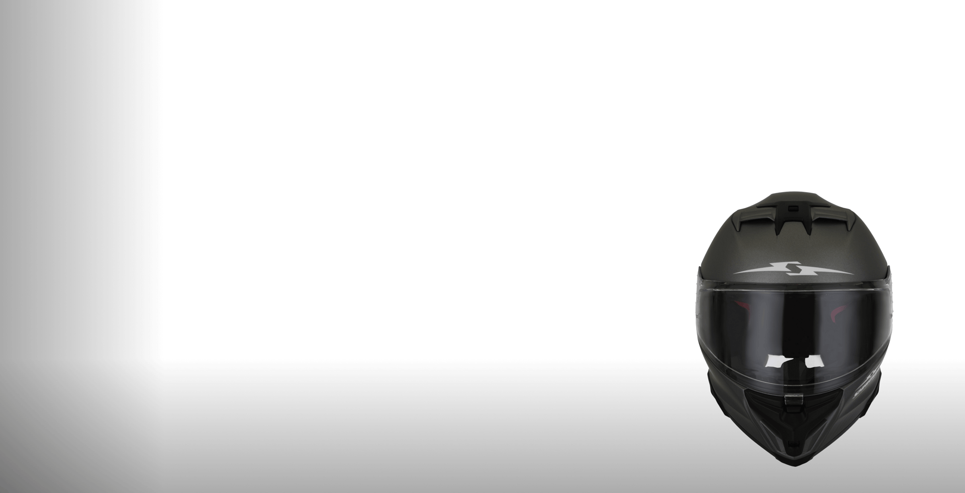 Motorcycle Helmet Full Face Gray Matt Size S, M, L