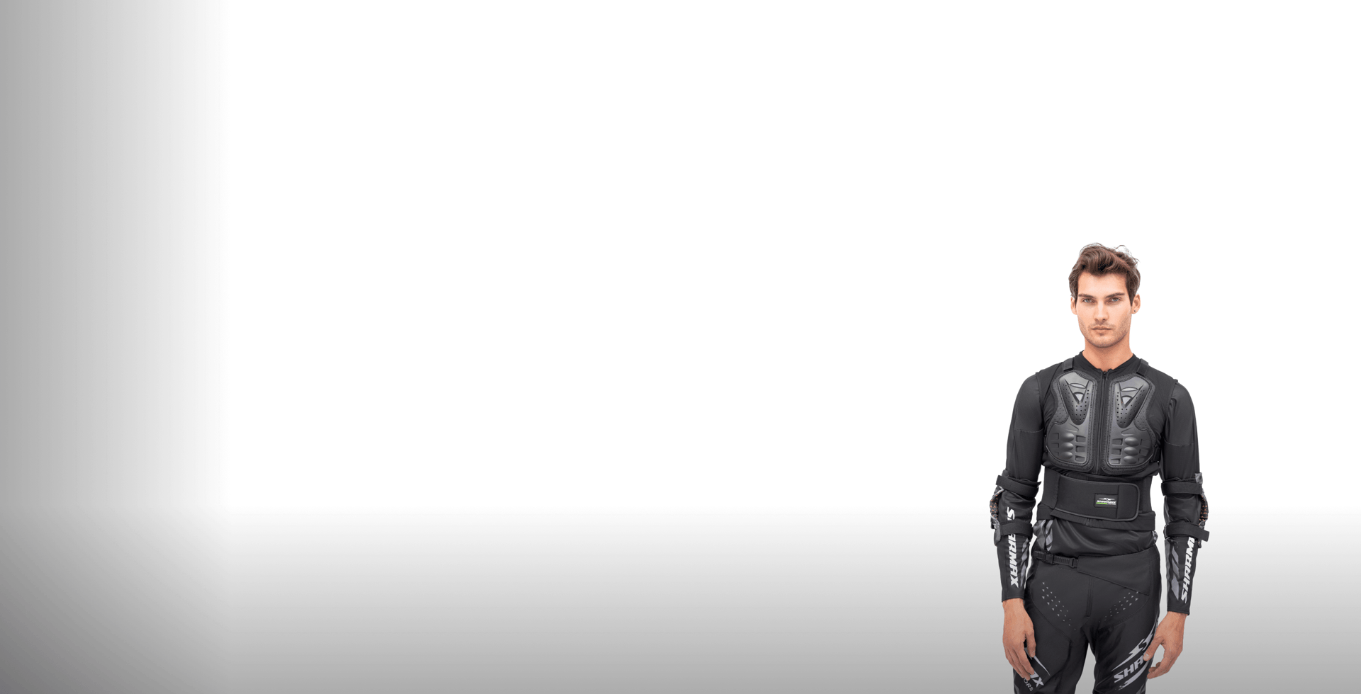 Motorcycle Armor Vest Chest-Back Black