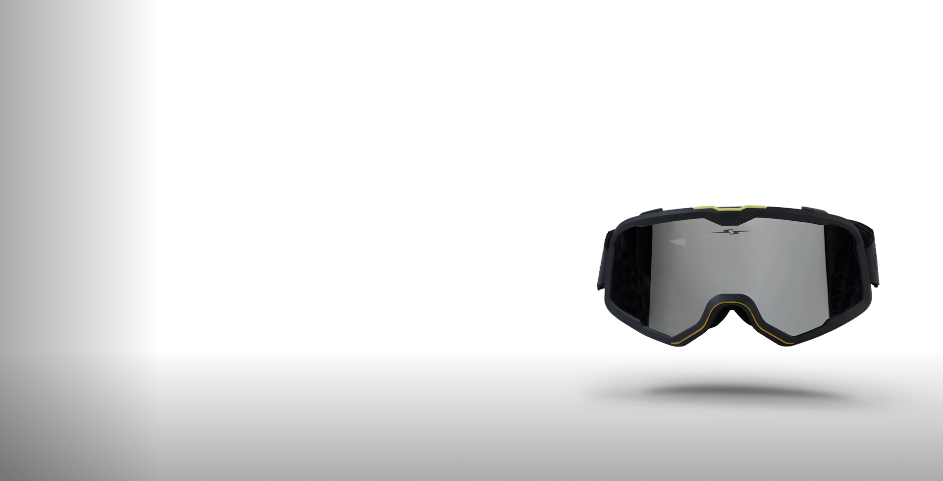 Motocross Goggles Retro Style Gray