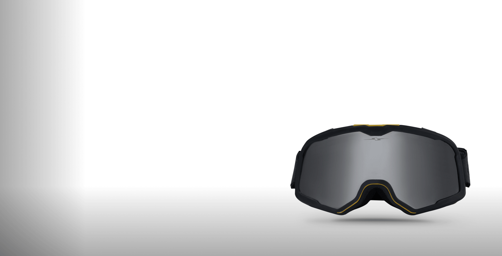 MOTOCROSS GOGGLES RETRO STYLE GRAY