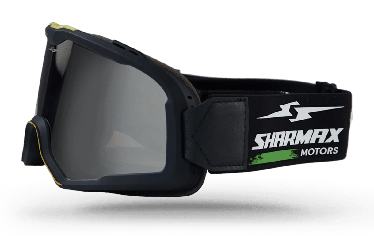 Motocross Goggles Retro Style Gray image 02 Motocross Goggles Retro Style Gray image 02