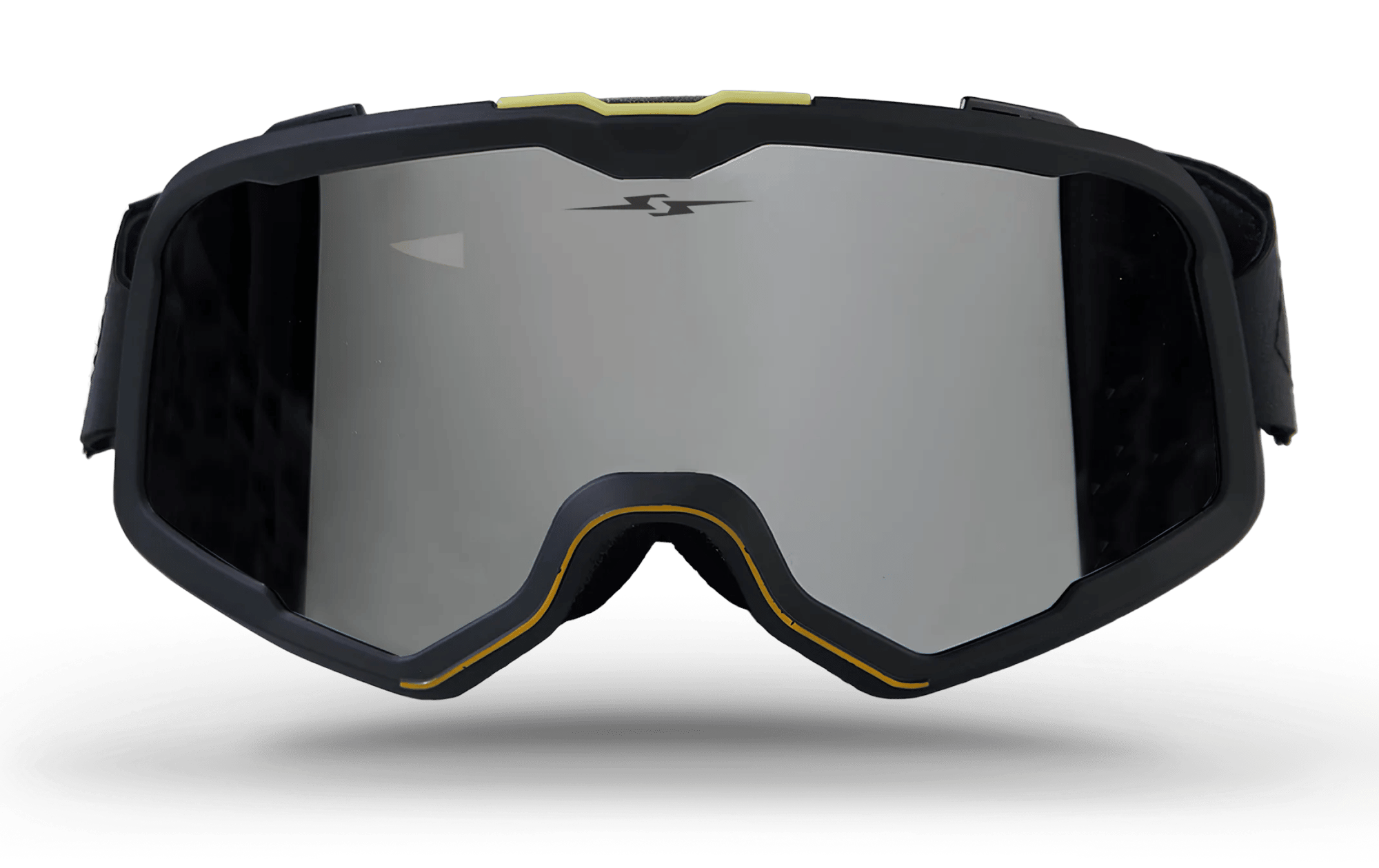 Motocross Goggles Retro Style Gray image 01 Motocross Goggles Retro Style Gray image 01