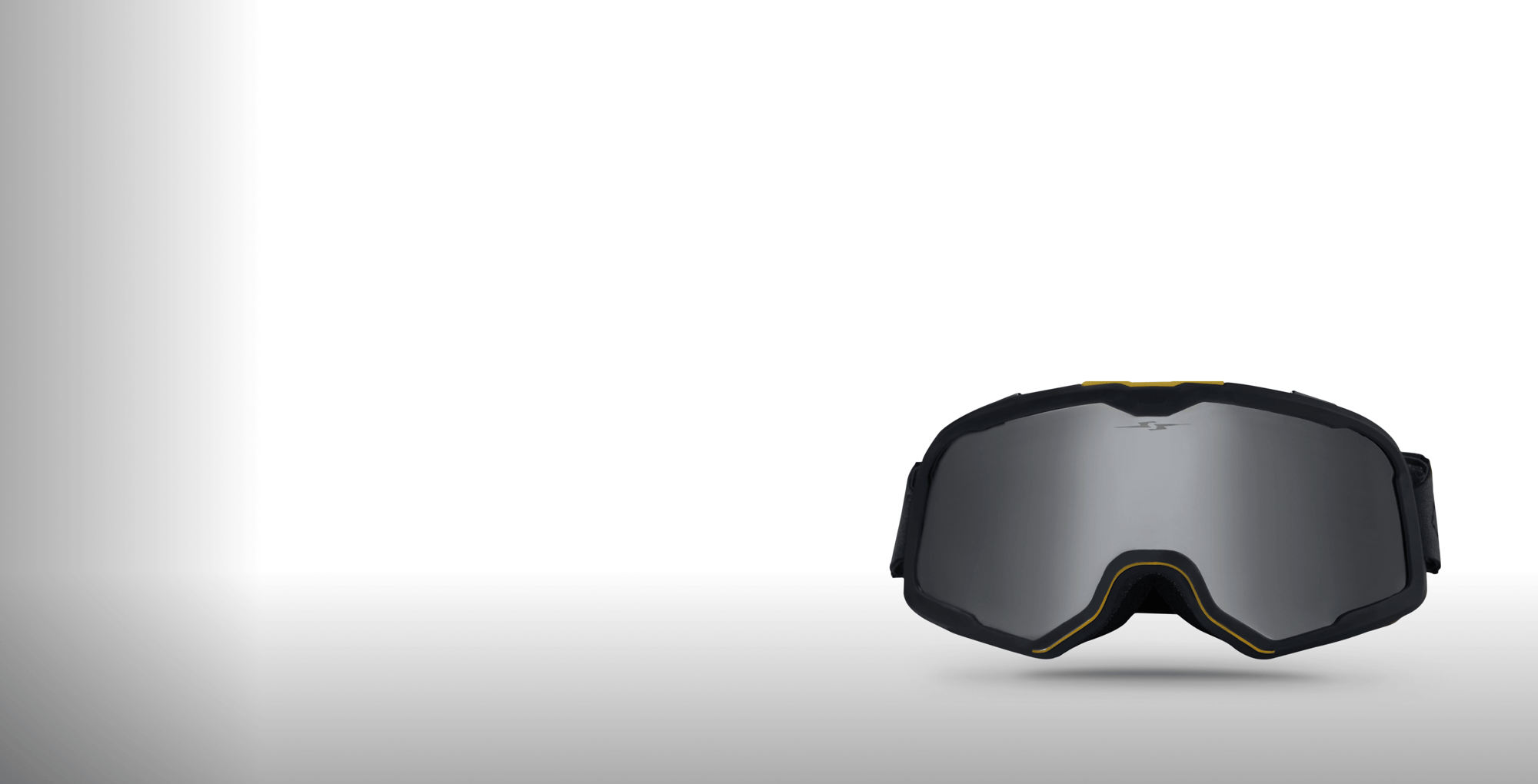 Motocross Goggles Retro Style Gray