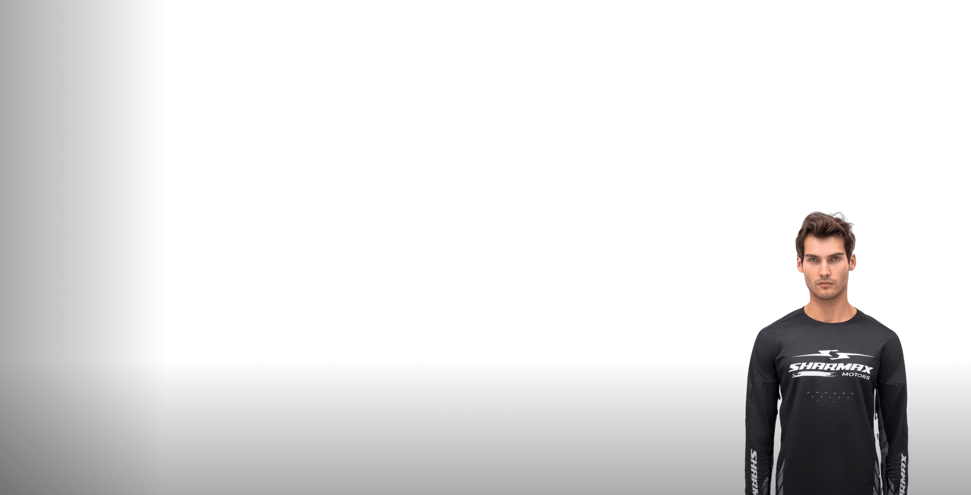 Motorcycle Jersey Gray-Black