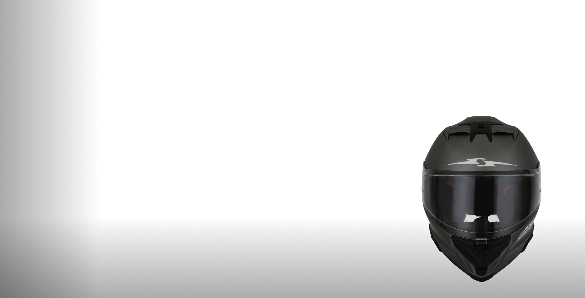 Motorcycle Helmet Full Face Gray Matt Size S, M, L