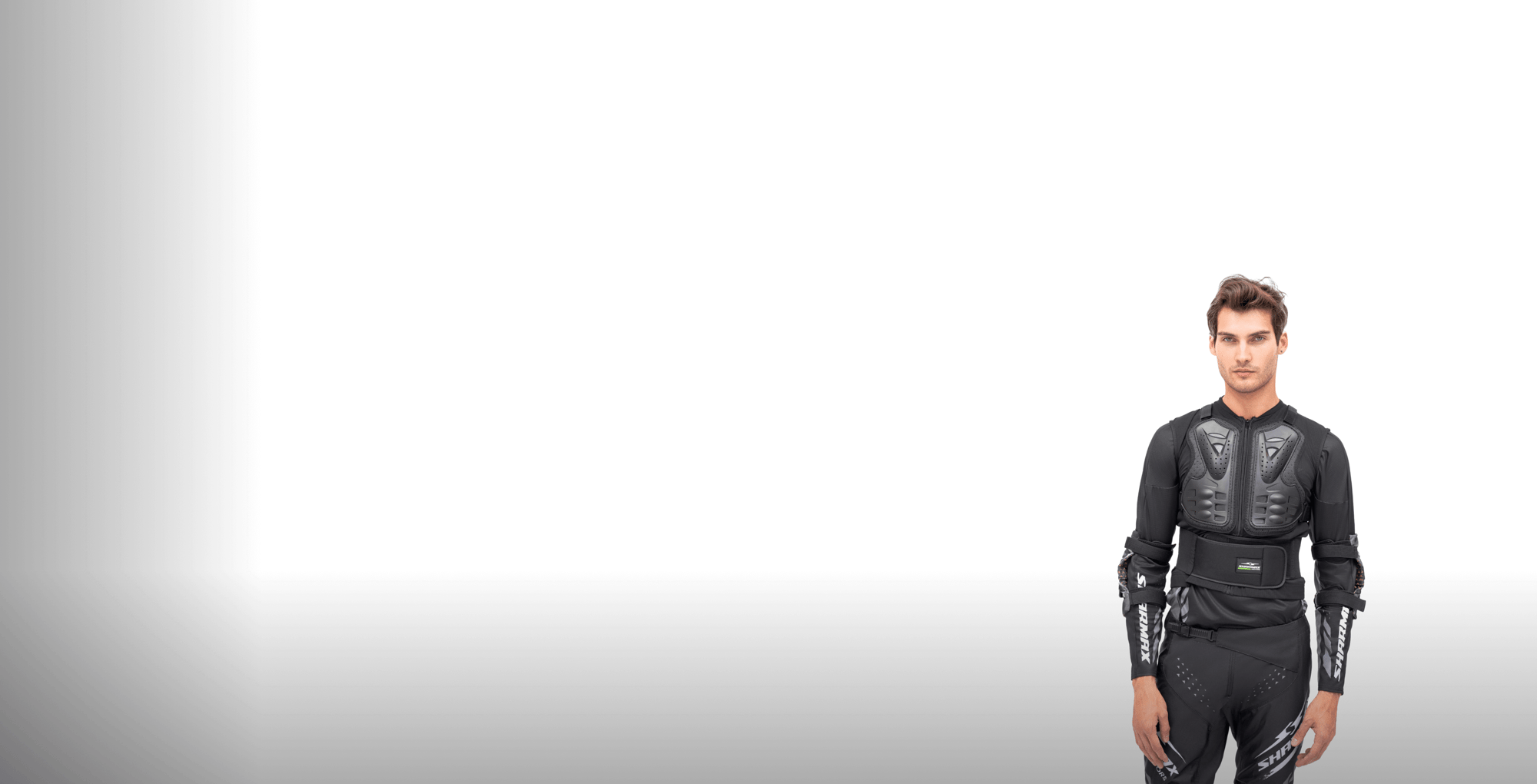 Motorcycle Armor Vest Chest-Back Black