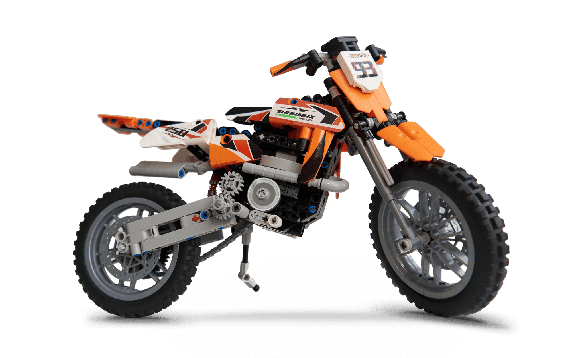 صورة CONSTRUCTION SET OFF-ROAD MOTORCYCLE ORANGE 01