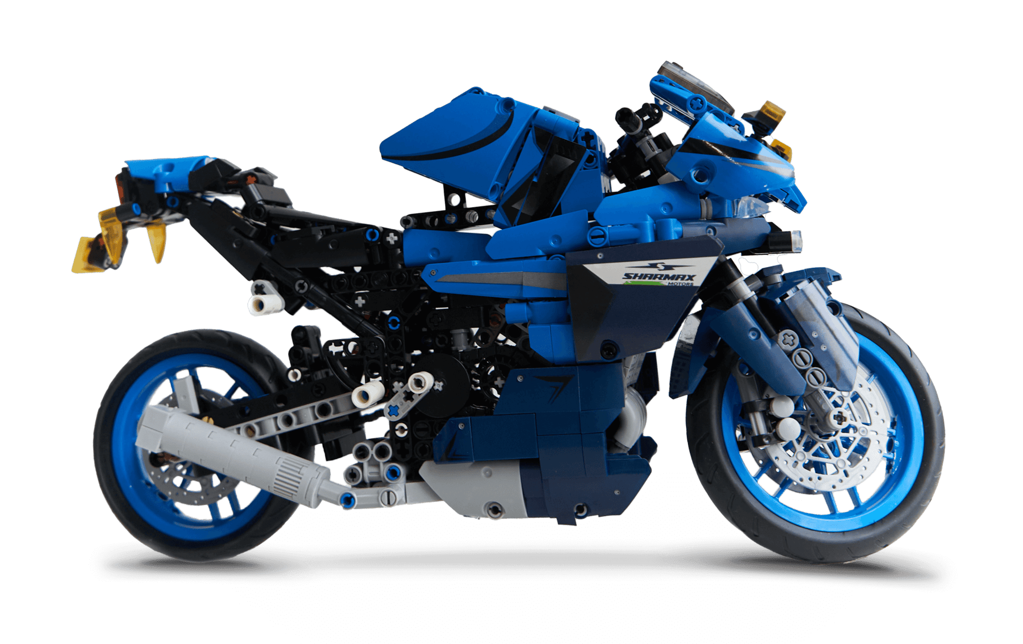 صورة CONSTRUCTION SET MOTORCYCLE  BLUE 01
