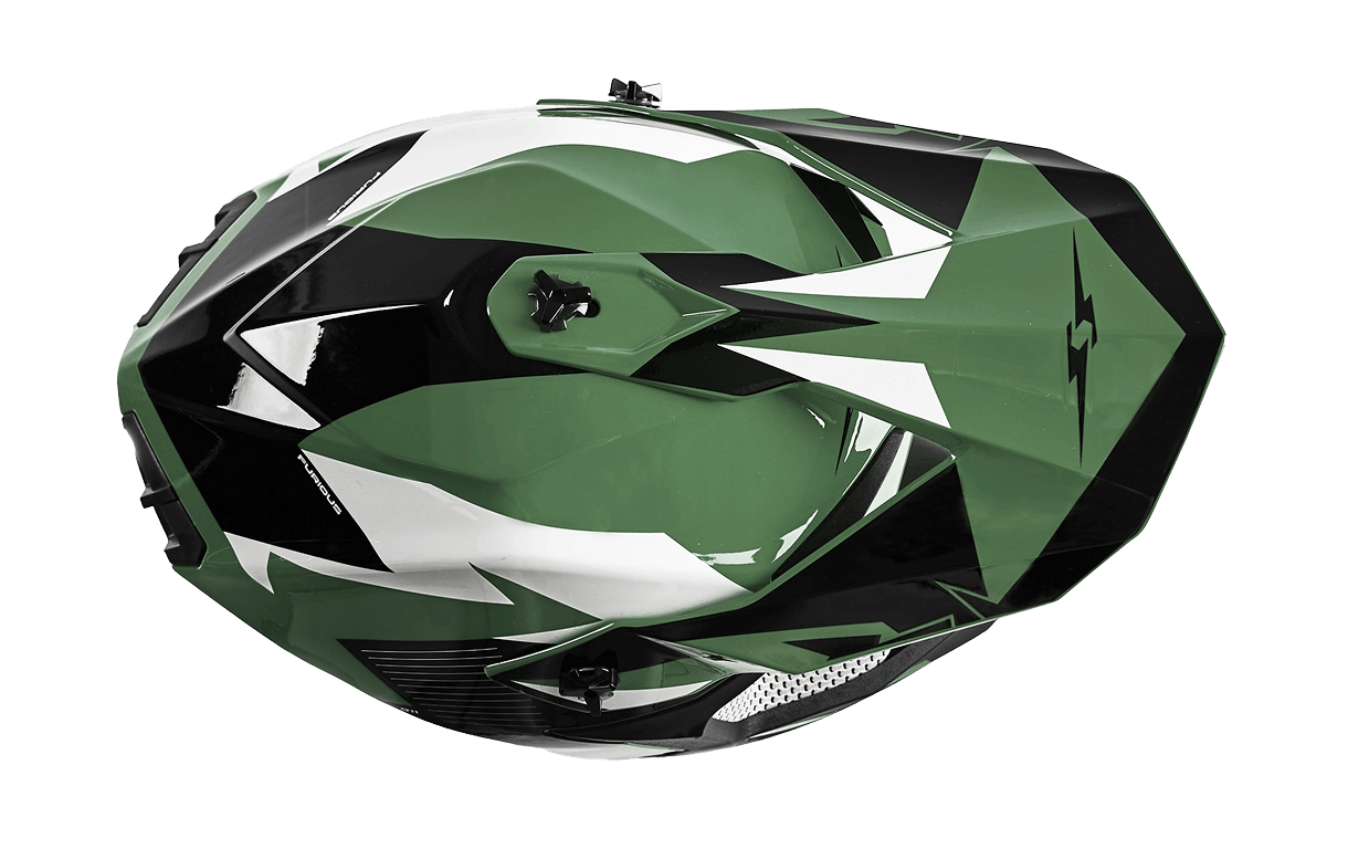 صورة MOTORCYCLE HELMET CROSS KHAKI-WHITE SIZE S, M, L 05