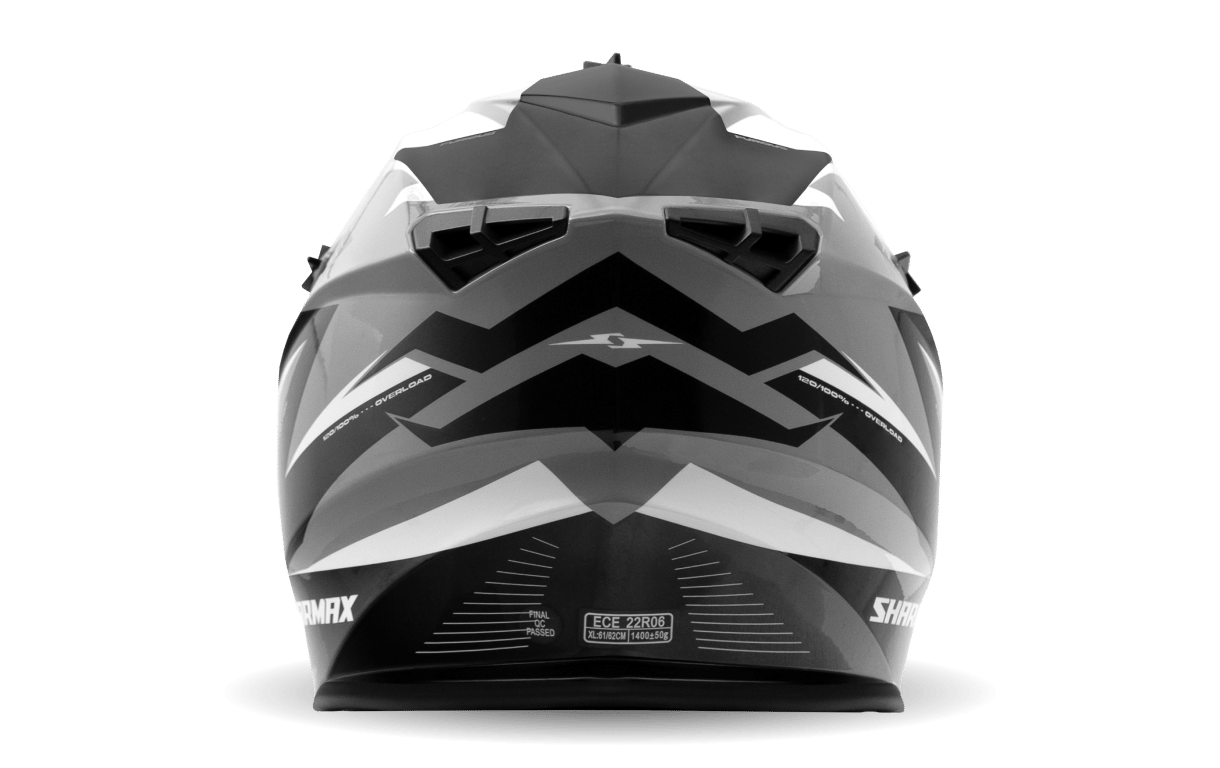 Фото товара Кроссовый мотошлем SH336 (серо-чёрный) 05