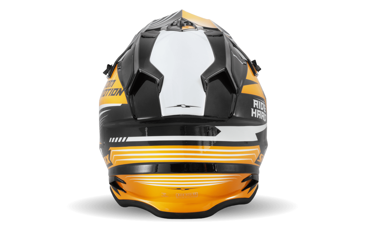 Фото товара Кроссовый мотошлем SH536 (оранжево-чёрный) 04