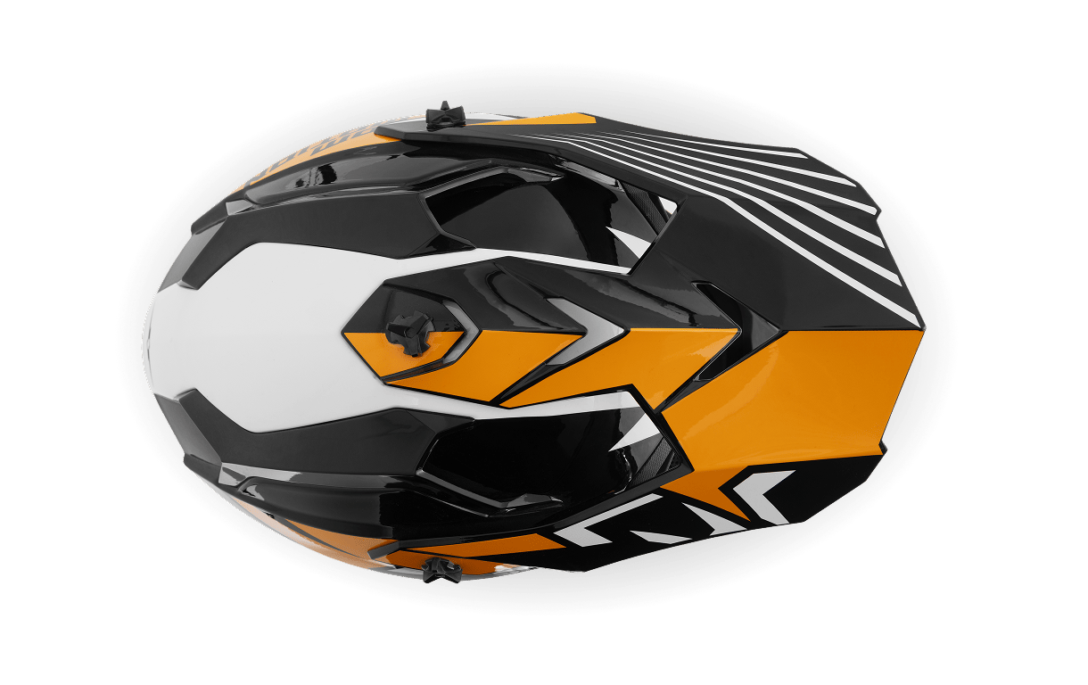 Фото товара Кроссовый мотошлем SH536 (оранжево-чёрный) 05