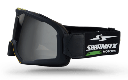 Motocross Goggles Retro Style Gray image 02