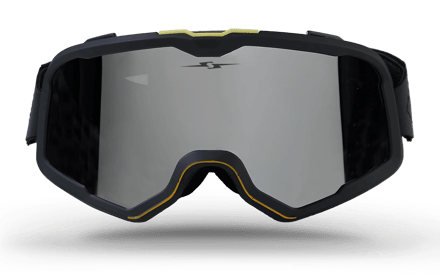 Motocross Goggles Retro Style Gray image 01