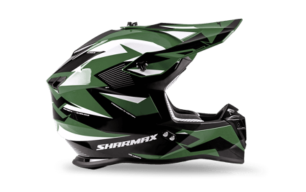 صورة MOTORCYCLE HELMET CROSS KHAKI-WHITE SIZE S, M, L 02 صورة MOTORCYCLE HELMET CROSS KHAKI-WHITE SIZE S, M, L 02