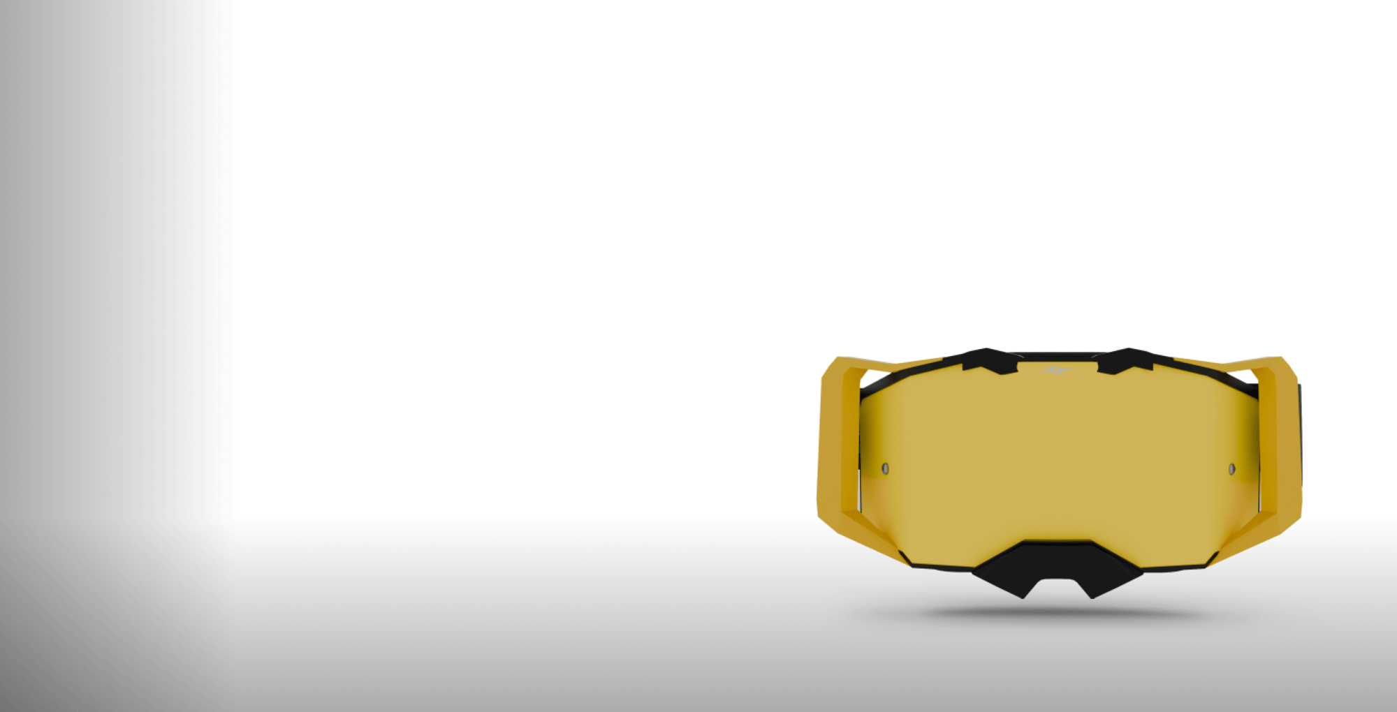 Motocross Goggles Roll-Of System Yellow