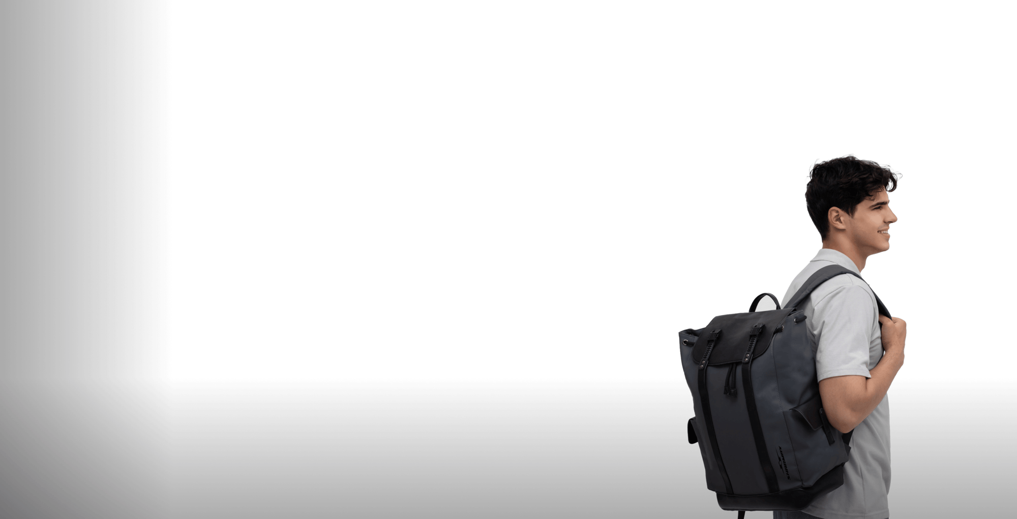 Multifunctional Sports Backpack Grey-Black