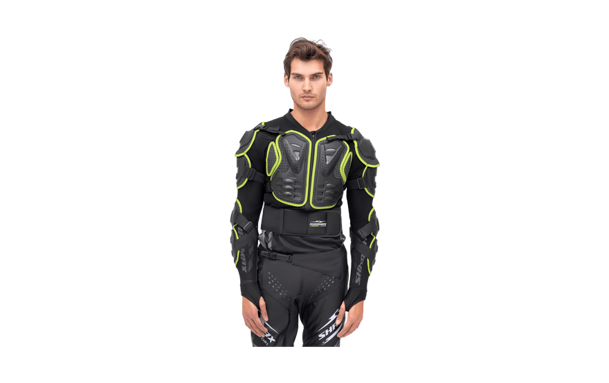 Motorcycle Armor Black-Green image 01