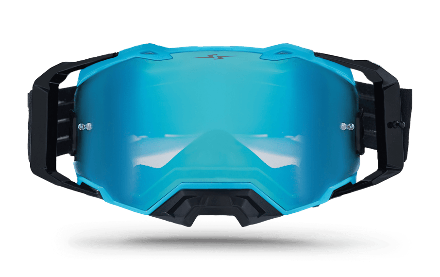 صورة MOTOCROSS GOGGLES ROLL-OF SYSTEM BLUE 01 صورة MOTOCROSS GOGGLES ROLL-OF SYSTEM BLUE 01