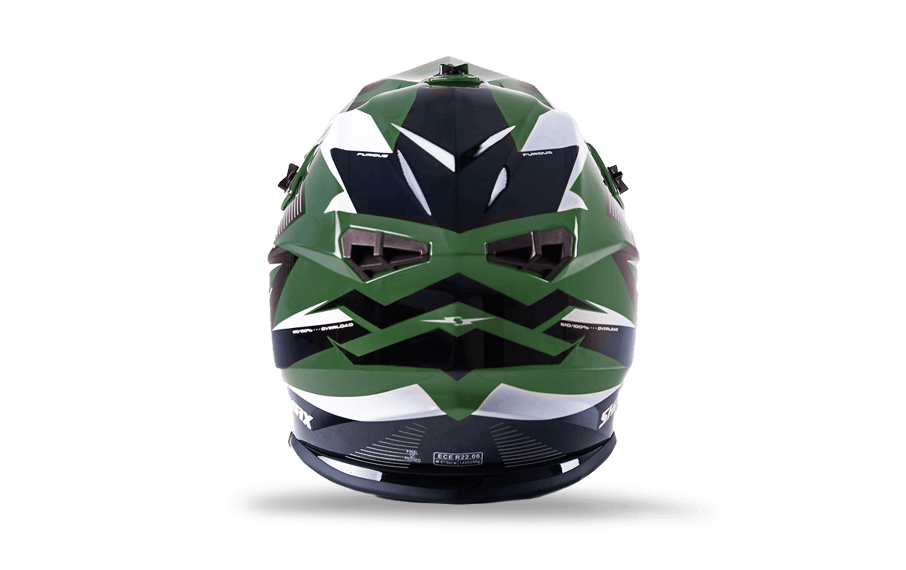 صورة MOTORCYCLE HELMET CROSS KHAKI-WHITE SIZE S, M, L 04