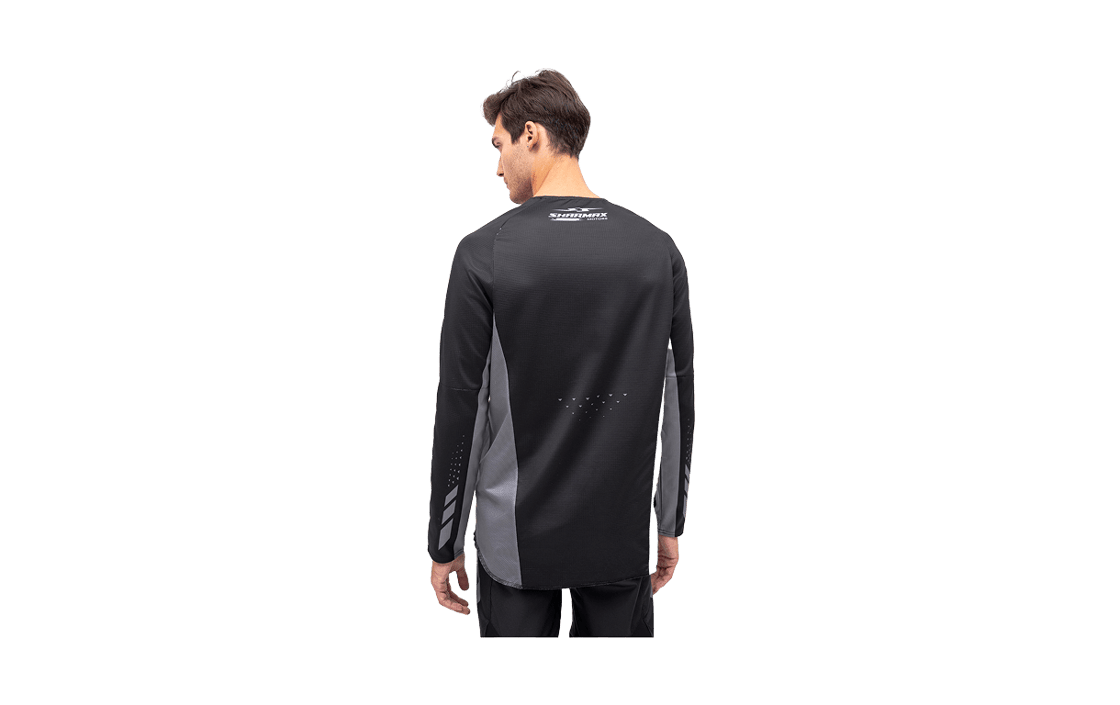 Motorcycle Jersey Gray-Black image 04 Motorcycle Jersey Gray-Black image 04