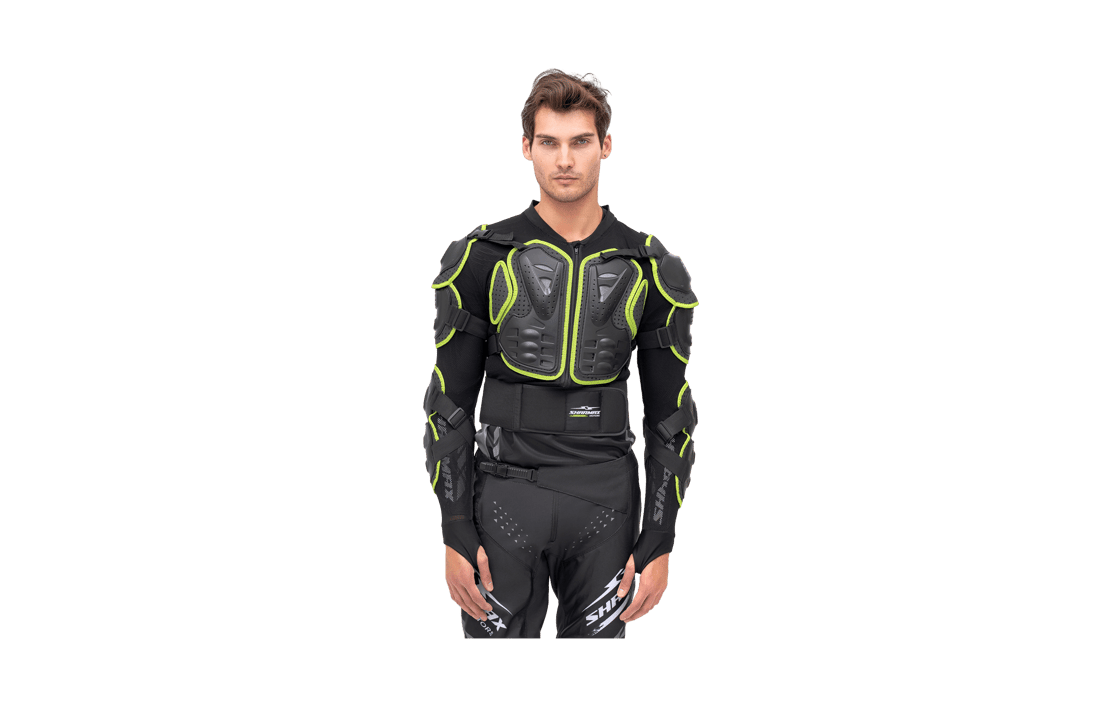 Motorcycle Armor Black-Green image 01 Motorcycle Armor Black-Green image 01