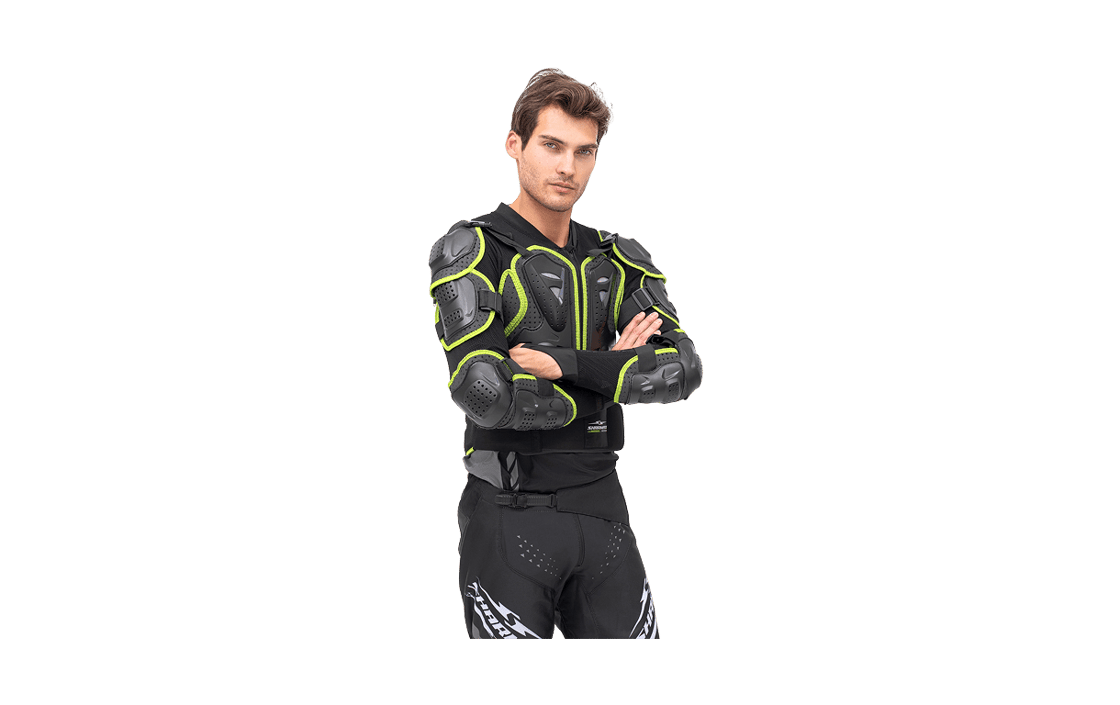 Motorcycle Armor Black-Green image 02
