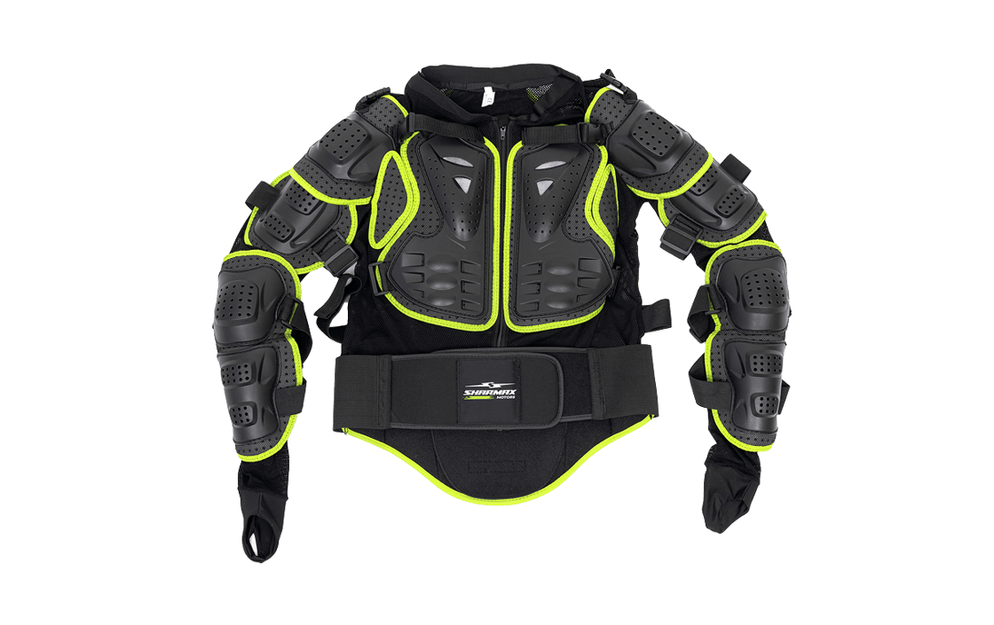 Motorcycle Armor Black-Green image 04