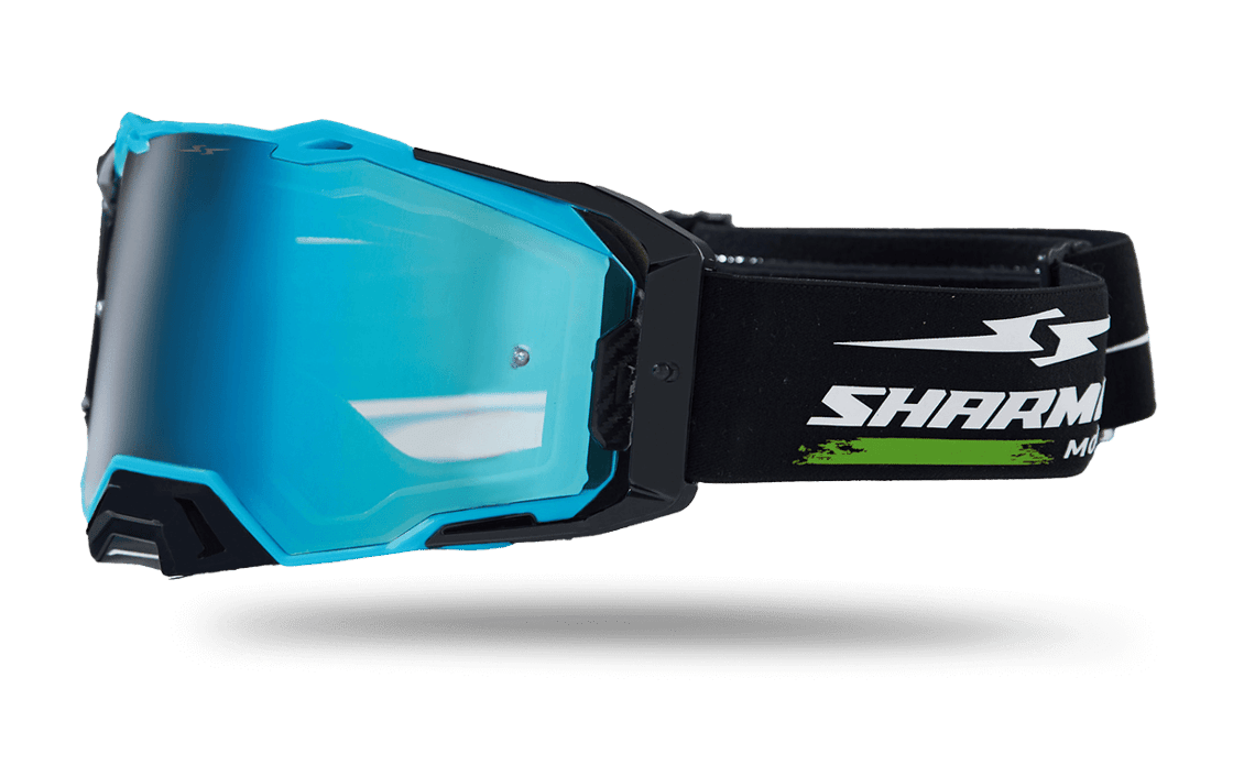 صورة MOTOCROSS GOGGLES ROLL-OF SYSTEM BLUE 03