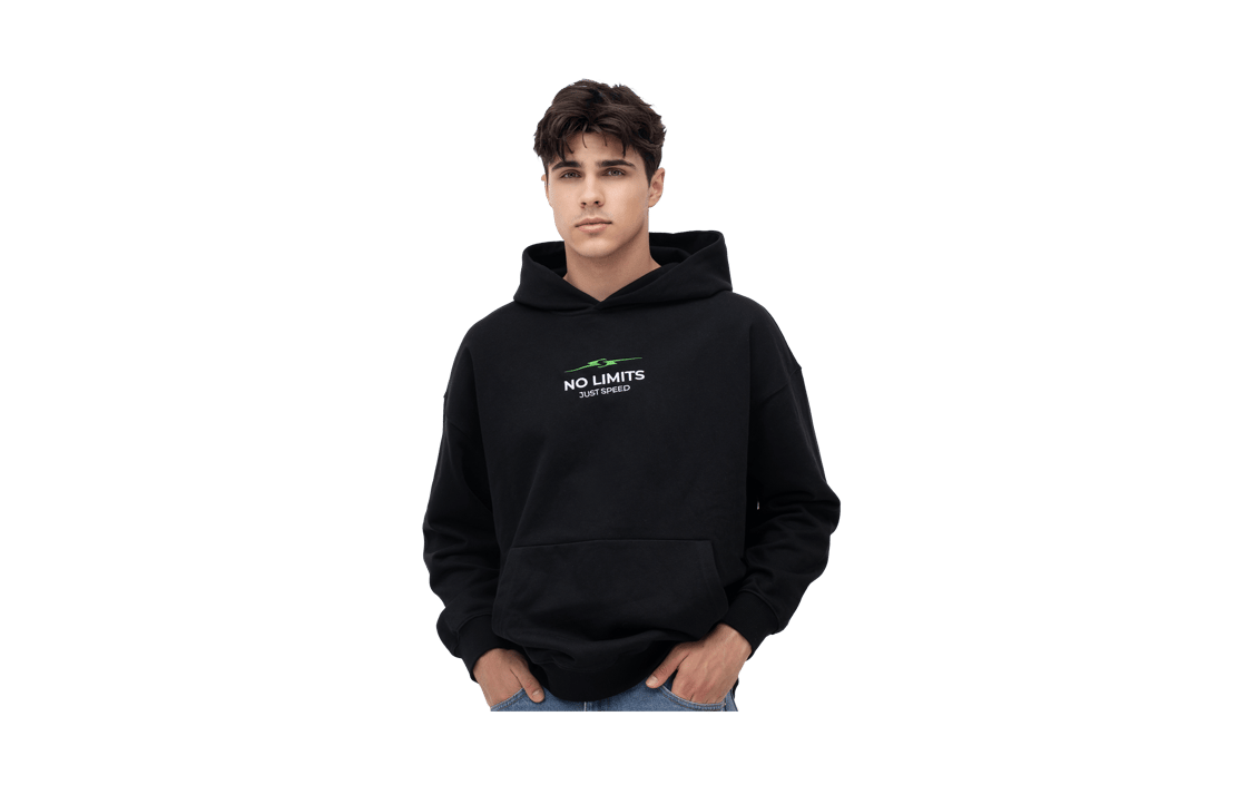 صورة Embroidered Hoodie Black-Green 01 صورة Embroidered Hoodie Black-Green 01
