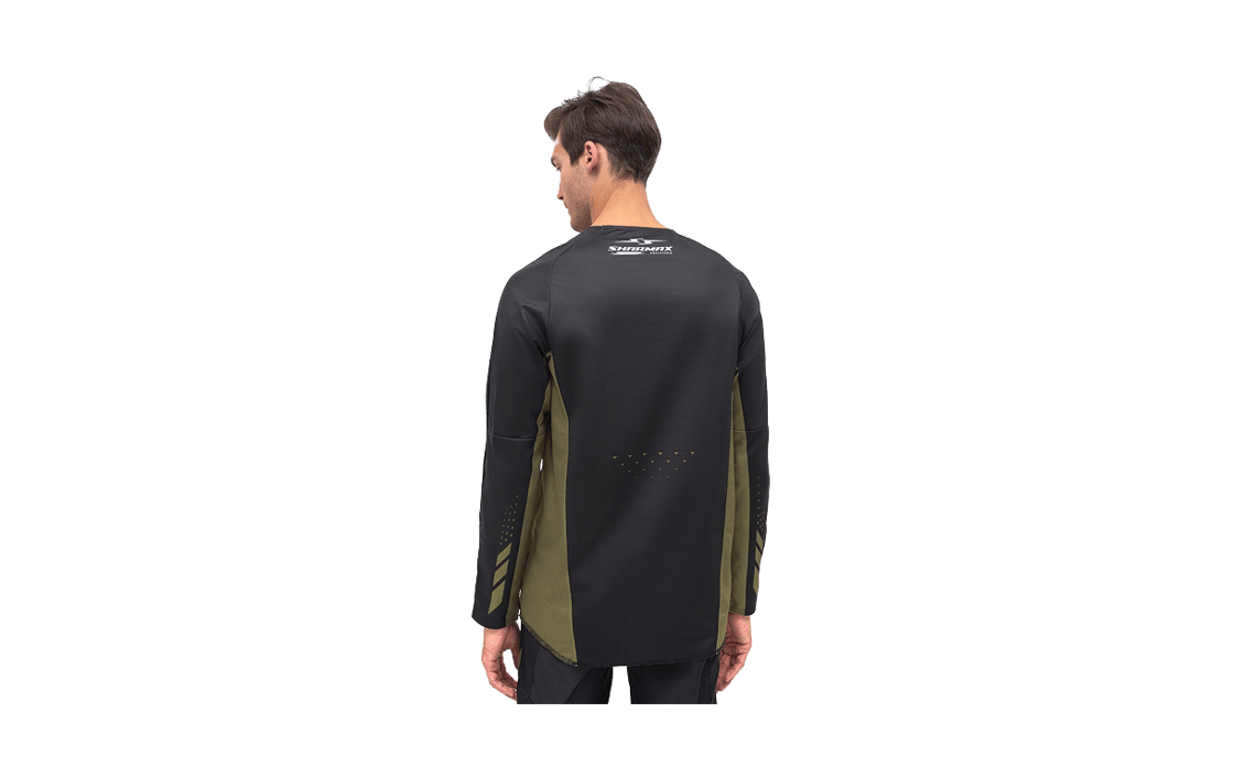 صورة Motorcycle Jersey Khaki-Black 04